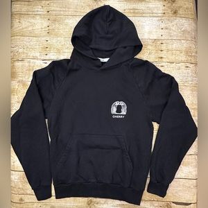 CHERRY LA Double Leopard Hoodie in Black